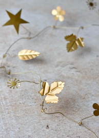 Guirlande/ slinger met blaadjes goud