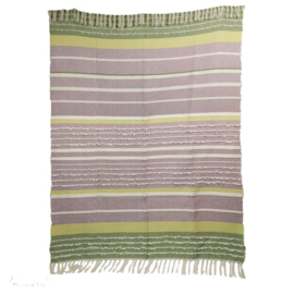 Plaid groen-lila streep