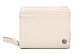 Portemonneetje met rits crème