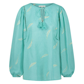 Nukus blouse Cecile turquoise