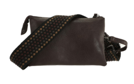 Schoudertasje donkerbruin