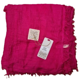 REVELZ sjaal - Peacock pink