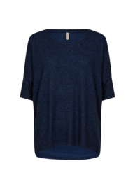 Soyaconcept shirt Biara donkerblauw/ korte mouw