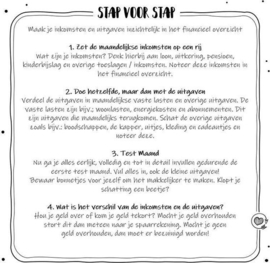 Sillibeads invulboekje "Budgetplanner, mijn uitgavenboekje"