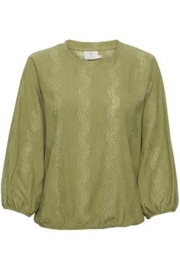 Kaffe blouse Tio groen