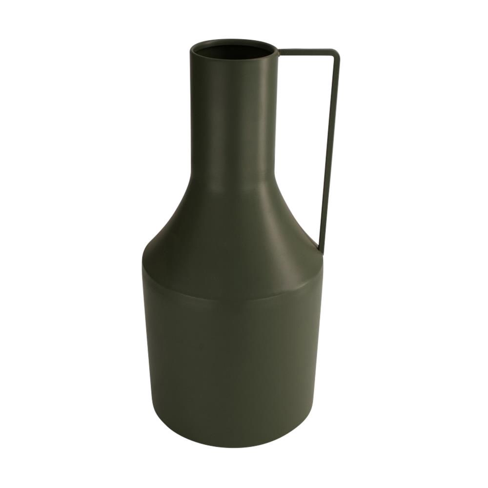 Vaas metaal groen 34cm
