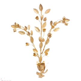 Kandelaar hangend goud bloemen