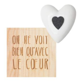 Räder geluksdoosje "on ne voit bien qu'avec le coeur"