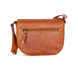 Flapbag schuin cognac