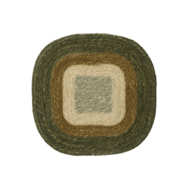 Placemat vierkant zeegras groen