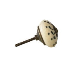 Knop Q19 zwarte strepen