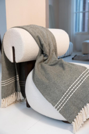 Plaid groen met franjes