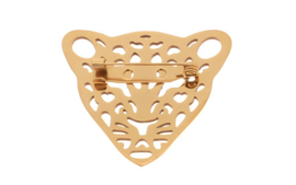 Broche panter goud