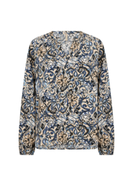 Soyaconcept T-shirt Vava blauwcombi