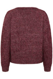 Kaffe trui Trina bordeaux