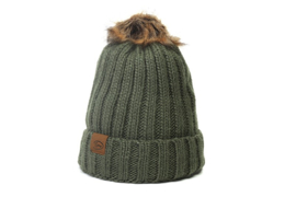 Muts gebreid groen