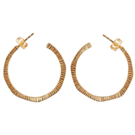 Oorbellen ring ribbel