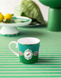 Pip Studio Love Birds Medaillon mug small green