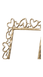Fotolijstje hartjes goud