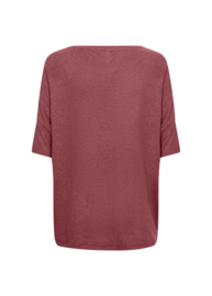 Soyaconcept shirt Biara bordeaux/ korte mouw