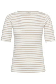 Kaffe shirt Liddy crème-zand