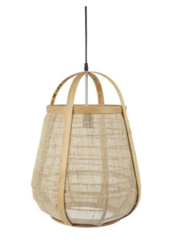 Hanglamp hout jute