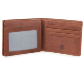 Portemonnee flap billfold cognac