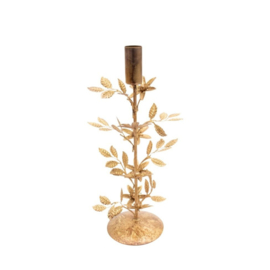 Kandelaar goud bloemen