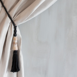 Schelpenketting zwart
