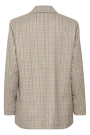 Cream blazer ruit Imogen