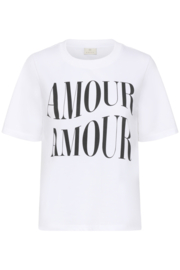 Kaffe T-shirt Cherie wit