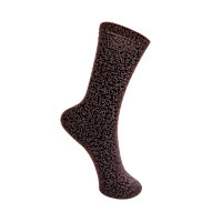 Glittersokken bruin