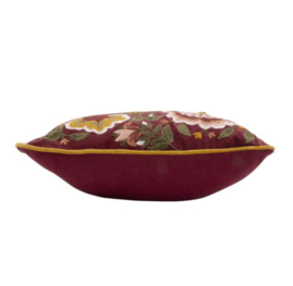 Kussen velvet bordeaux