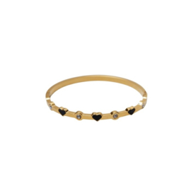 Armband goud met steentjes