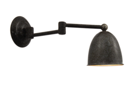 Frezoli Livorna wandlamp met zwenkarm zwart