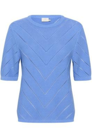 Kaffe top Kelly blauw