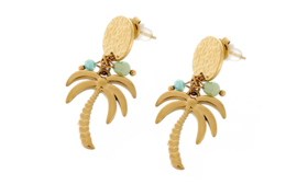 Oorbellen goud palmboom