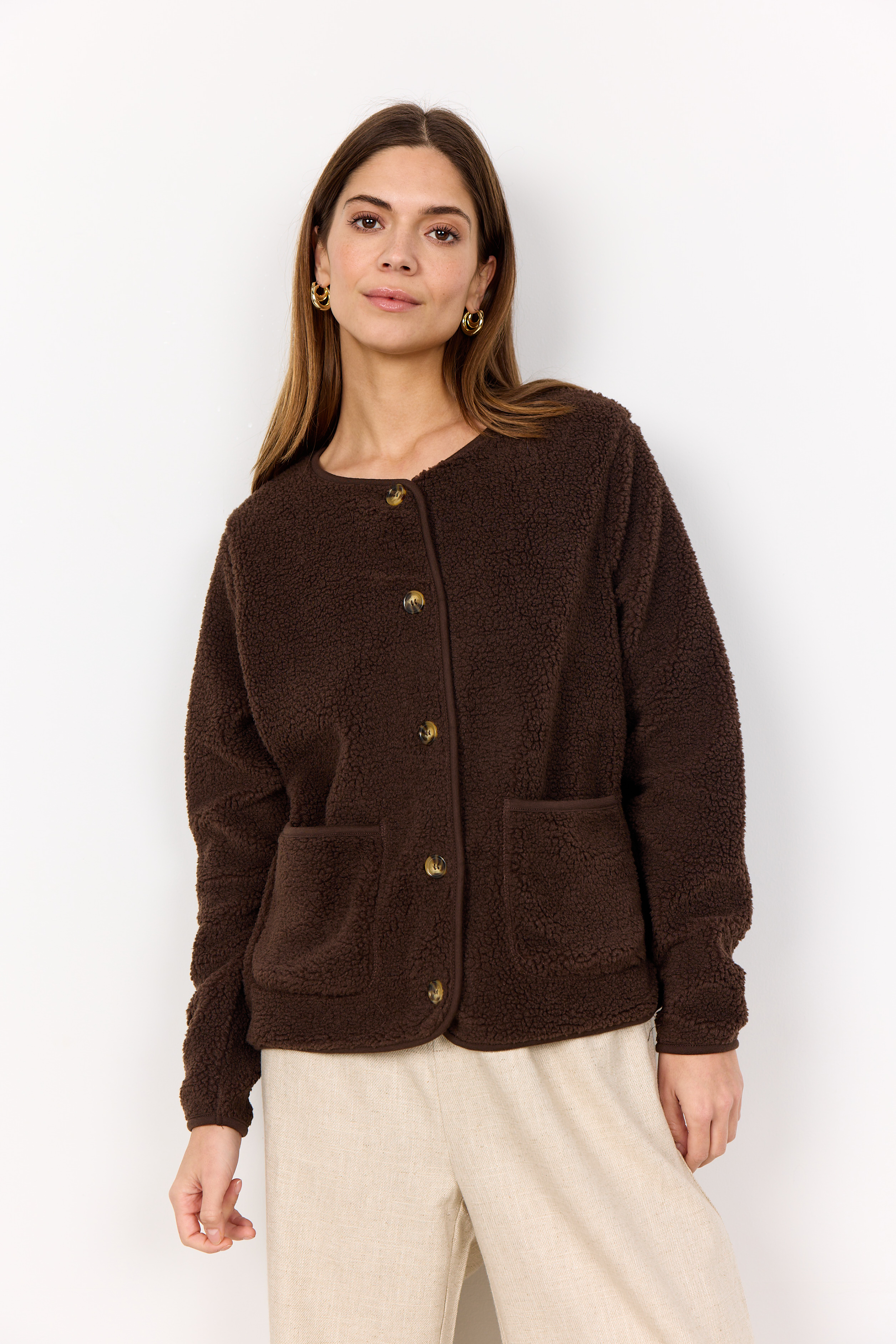 Soyaconcept vestje Onyx bruin