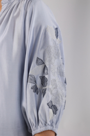 Nukus blouse Tina lichtblauw