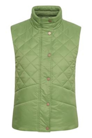 Cream bodywarmer groen