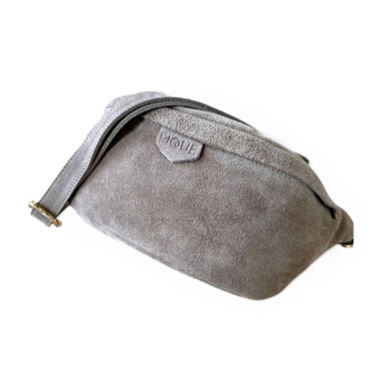Fique The Label tas Cleo taupe suède