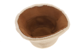 Hoedje reversible naturel