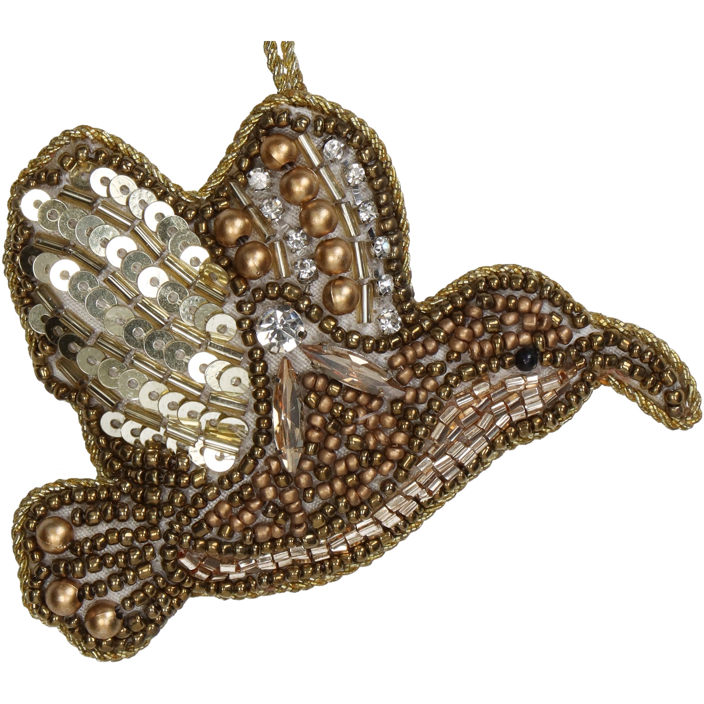 Ornament vogel pailletten
