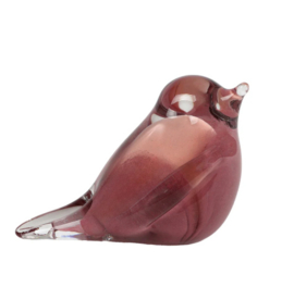 Vogeltje glas roze