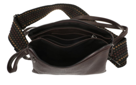 Schoudertasje donkerbruin