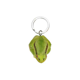 Sleutelhanger kikker hout