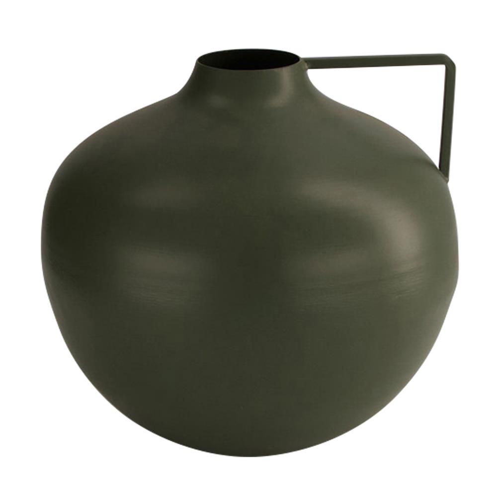 Vaas metaal groen 19cm