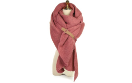 Sjaal met lus vintage oudroze