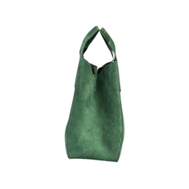 Fique The Label tas Eliza groen suède