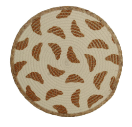 Placemat croissant naturel